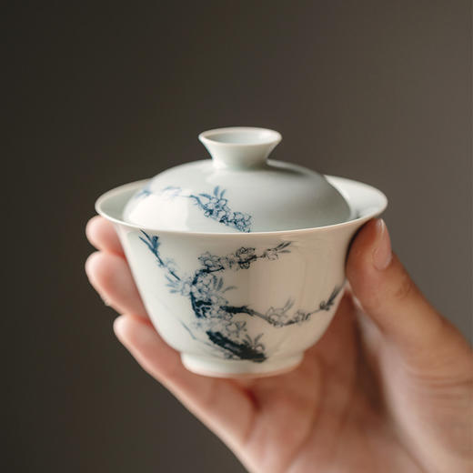 束刻<青花樱花凡灵盖碗> 商品图1