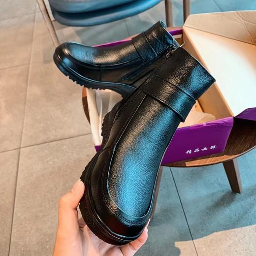 寒冬爸妈刚需加绒羊毛爸爸妈妈鞋红蜻蜓 商品图6