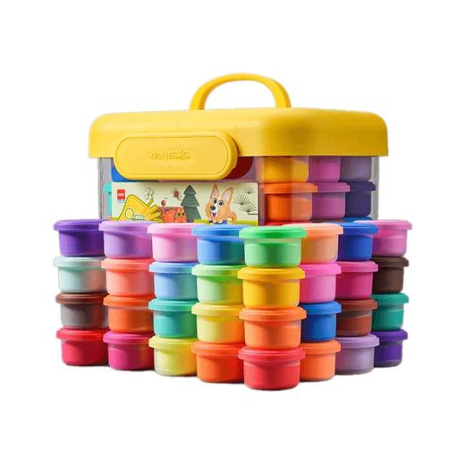 「」得力67876轻粘土橡皮泥食品级轻黏土儿童彩泥玩具套装工具 商品图4