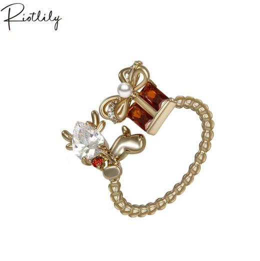 1F【Riotlily艾特里里】Riotlily/艾特里里趣味开口戒指 商品图0