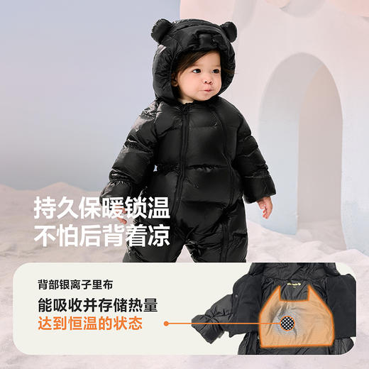 *【热Hi羽绒2.0】迷你巴拉羽绒连体衣男女童宝宝护肚萌趣冬季 商品图3