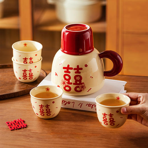 摩登主妇陶瓷泡茶壶套装新婚结婚圣诞礼物送新娘乔迁新居茶具杯子 商品图3