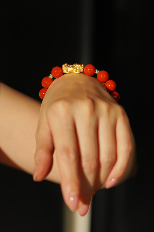 千足金南红貔貅 商品图9