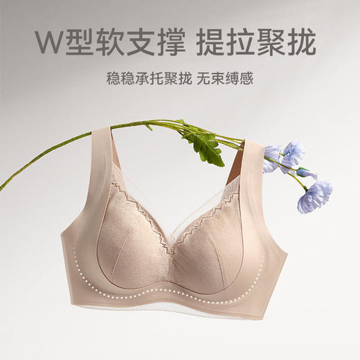 芬腾女士内衣大胸蕾丝聚拢舒适透气无钢圈收副乳胸罩 A-4149 商品图2