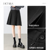 【内购】显瘦显腿长格雷系职场通勤自然腰A字百褶短裙-151Q58683 商品缩略图3
