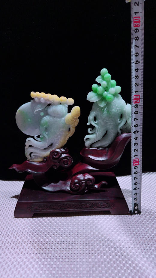 620719翡翠摆件【人生富贵】 商品图1