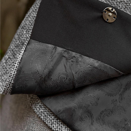 【高货wl】全新升级【铂金会员367/天猫489/差价122】(90143) 洛诗琳重工亮片钉珠外套女新款羊毛小香风名媛气质外套女 商品图4