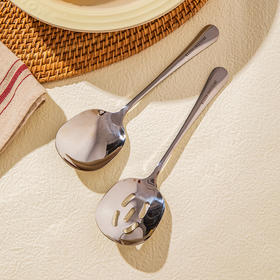 摩登主妇304不锈钢分餐勺家用食品级高档高颜值家庭专用吃饭餐勺