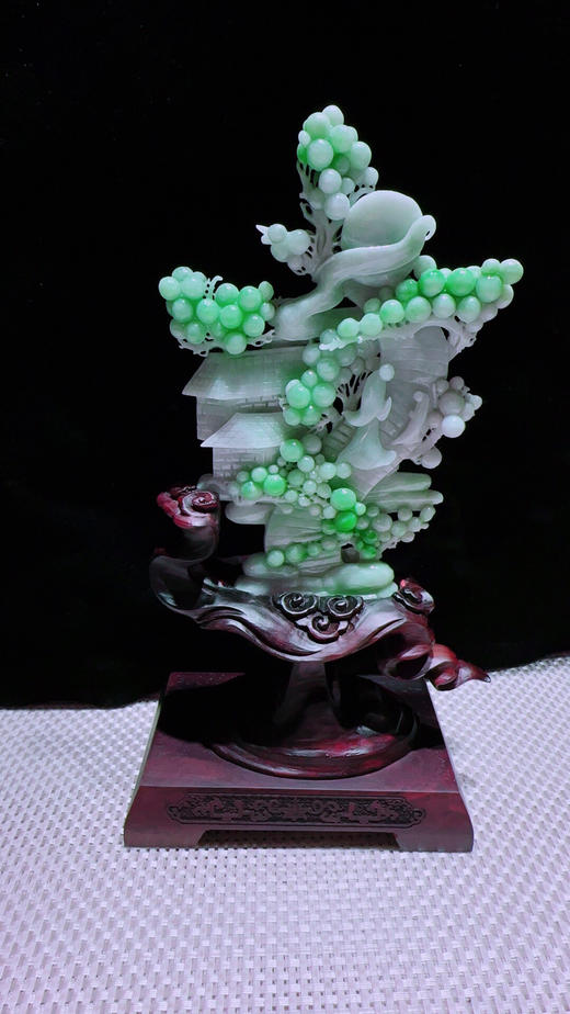 620726翡翠摆件【人生富贵 富贵满堂】 商品图5