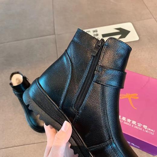 寒冬爸妈刚需加绒羊毛爸爸妈妈鞋红蜻蜓 商品图8