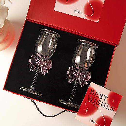 摩登主妇 红酒杯套装酒具香槟杯一对礼盒轻奢高脚杯子结婚新婚礼物 商品图4