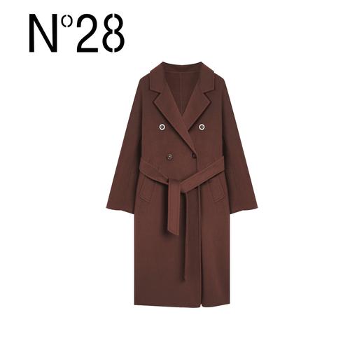 N°28 经典801大衣 秋冬系带显瘦长款毛呢外套 8352D801/8855A1D801-1  商品图7