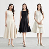 【内购】尚都比拉气质通勤设计解构线条收腰显瘦圆领连衣裙-58400 商品缩略图3