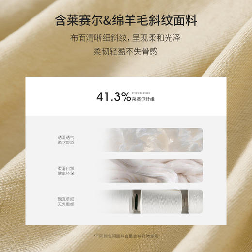 【内购】都市通勤气质简约平驳领双扣落肩长袖轻薄微透宽松显瘦风衣外套-151F58413 商品图4