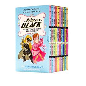 【蓝思500L-560L,赠音频】Princess in Black slipcase set 黑衣小公主 10册盒装 全彩儿童桥梁章节小说