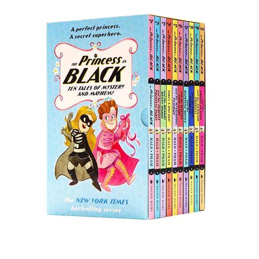 【蓝思500L-560L,赠音频】Princess in Black slipcase set 黑衣小公主 10册盒装 全彩儿童桥梁章节小说 商品图0