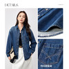【内购】通勤翻领明线设计前短后长下摆宽松落肩再生纤维水洗牛仔棉外套-W51W58819 商品缩略图3