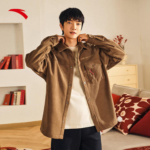 安踏（ANTA）好事发生  新年款男子冬季新款加绒加厚茄克外套152518601 商品图0