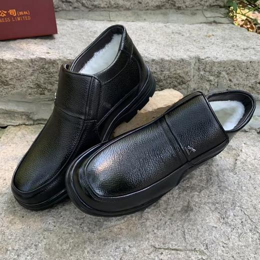 寒冬爸妈刚需加绒羊毛爸爸妈妈鞋红蜻蜓 商品图12