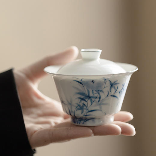 束刻<手绘青花盖碗> 商品图1