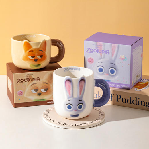 摩登主妇迪士尼疯狂动物城马克杯家用陶瓷杯对杯可爱杯子情侣水杯 商品图4