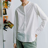 【顺丰包邮】40629 洛诗琳法式设计感简约纯色小圆领百搭衬衫女151 商品缩略图1