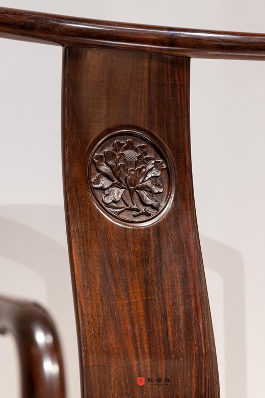 红桥红  家具严选  大红酸枝（交趾黄檀）【王款 大扇形 南官帽椅】 商品图2