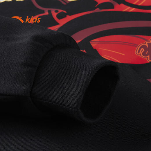 安踏儿童卫衣男童新年衣服2025春新年大童红色拜年服352518707 商品图7