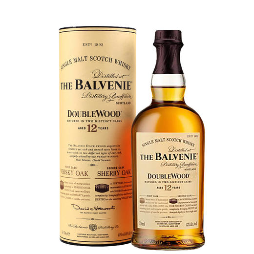 【行货】百富12年双桶单一麦芽苏格兰威士忌 700ml*1瓶 商品图0