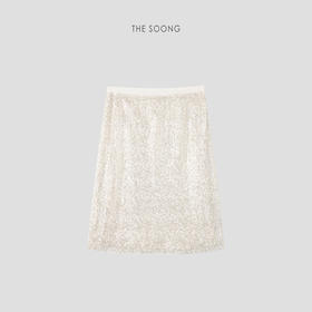 THESOONG|"诠释匠心"全手工金线蕾丝珠片绣花连腰半身裙HWQZ6303