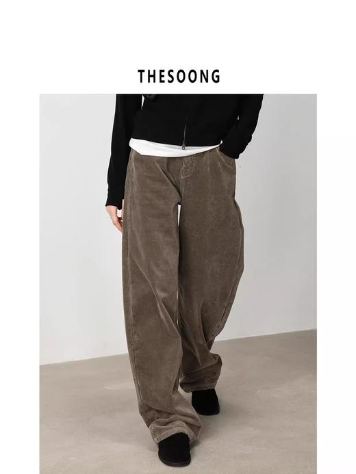 THESOONG|‘进店爆款’加绒加厚保暖舒适松紧中腰休闲裤HWKZ6029/HBKZ7788 商品图2