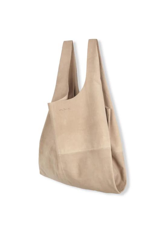 Cortana  米色/烟紫色羊皮大号U BAG 商品图12