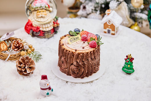 黑巧树桩蛋糕 商品图2