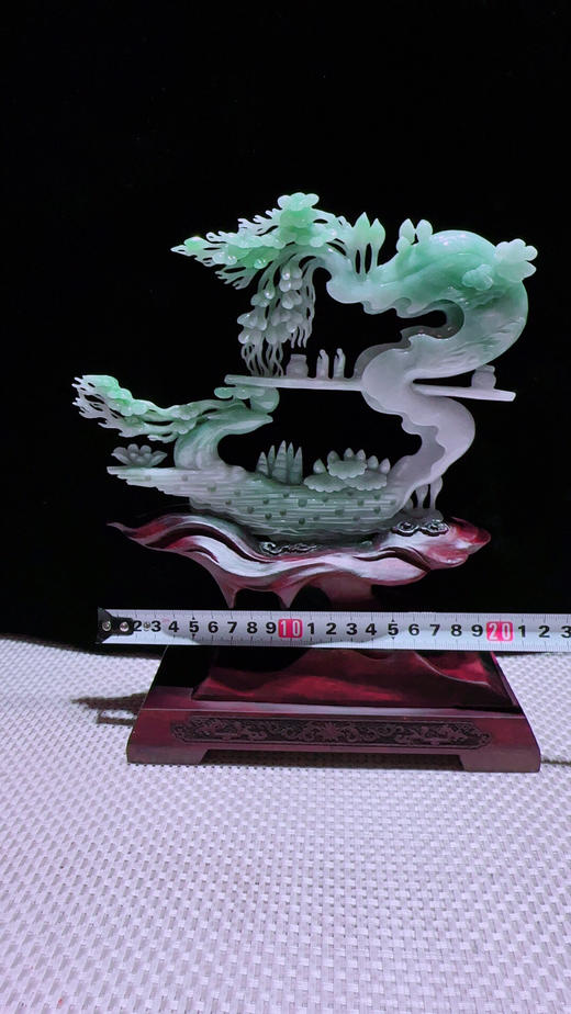 620727翡翠摆件【一路发财 鹿鸣蝉音】 商品图2