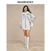 MAXRIENY优雅复古感环保皮草外套冬款提花羽绒服(货号:MC88DC779) 商品缩略图1