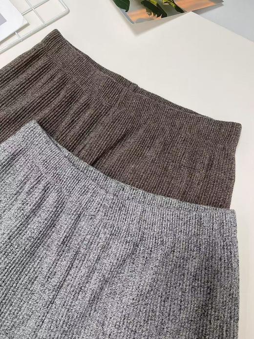 520活动促（NO退）-197坑条肌理纹阔腿裤-喜出 商品图3