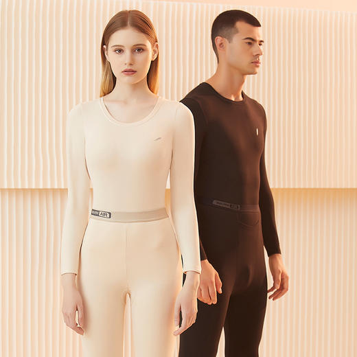 秋冬黑科技！【羽绒蛋白保暖内衣套装】‘锁住温度’舒适男女款保暖衣 恒温修身无痕秋衣裤 商品图4