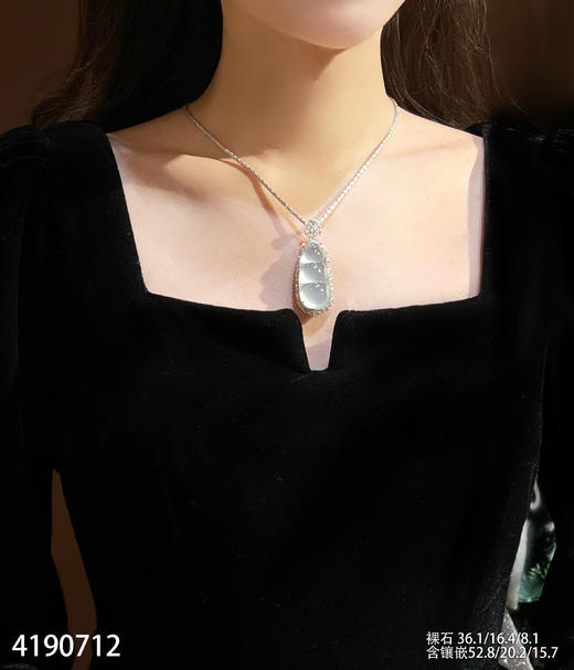 玻璃种木那料福豆吊坠【4190712】具体价格微信咨询 商品图4