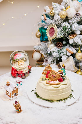 雪夜小松鼠蛋糕