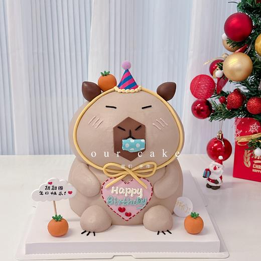 立体加高卡皮巴拉capybara蛋糕-低糖处理无添加 商品图4