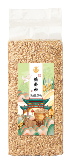 【安第斯藜】燕麦米500g/包*2袋颗粒饱满麦香浓郁