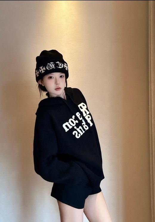 克罗心2024秋冬新款铁标毛线帽（AN） 商品图1