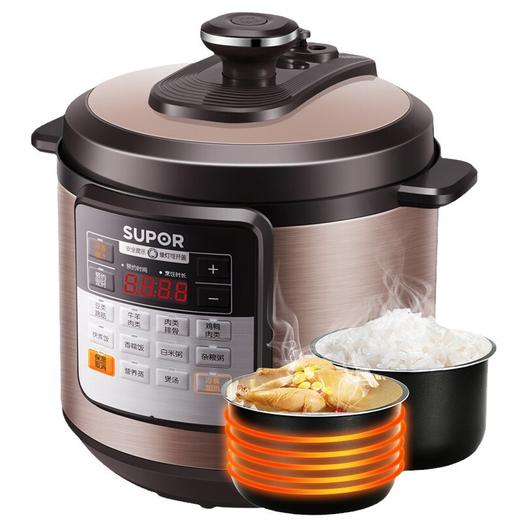 SUPOR/苏泊尔 电压力锅6L大容量双胆多功能香糯饭煲汤粥CYSB60YCW10D-110 商品图3