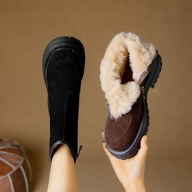 【预售5天】冬日暖阳切尔西厚底加毛超轻毛毛靴NJMK&K1262M