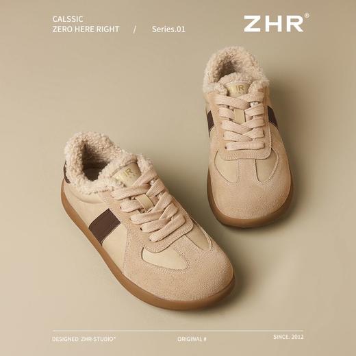 ZHR则则加绒德训鞋冬季美拉德防寒保暖超软棉鞋百搭休闲鞋女 商品图7