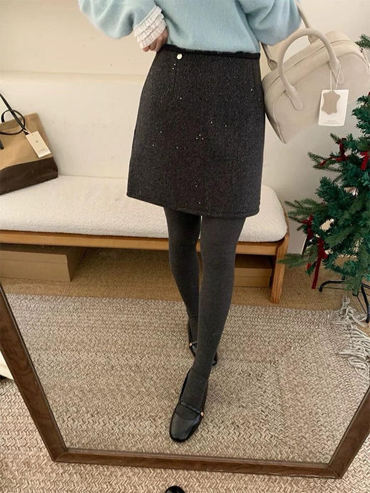 小香风闪闪半身裙 商品图2