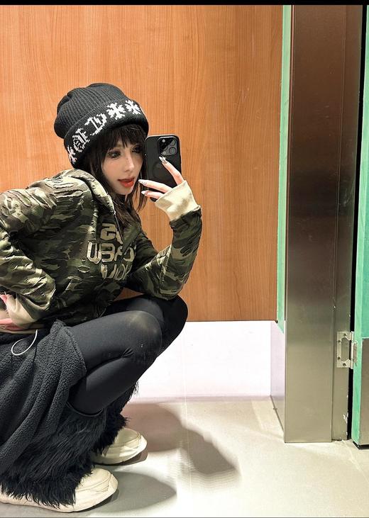 克罗心2024秋冬新款铁标毛线帽（AN） 商品图12