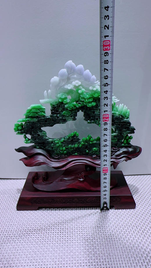 620748翡翠摆件【富贵满堂 梅开五福】 商品图2