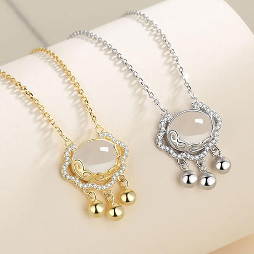 祥云如意锁项链 商品图3