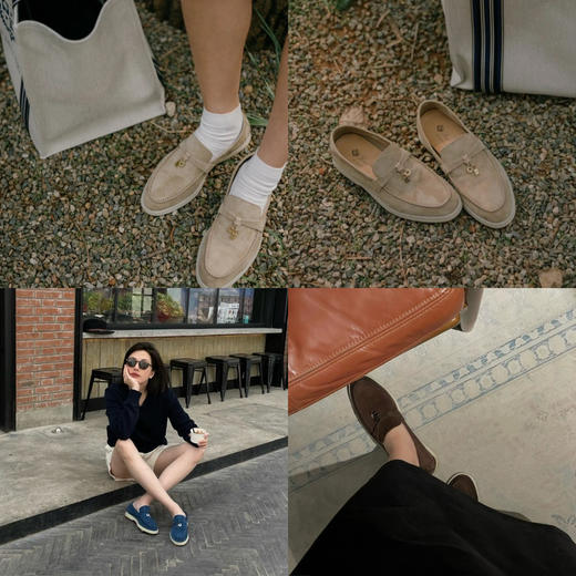 25-1镇店 lp免带版 top羊反绒 羊皮内里 舒适到cry 裸奔乐福鞋 summer walk 商品图0